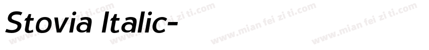 Stovia Italic字体转换